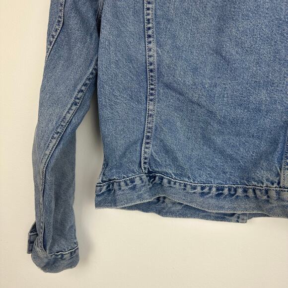 Vintage Old Navy Blue Jeans Youth 90s Y2K Retro Light Wash Denim Jean Jacket 16 - Picture 8 of 12